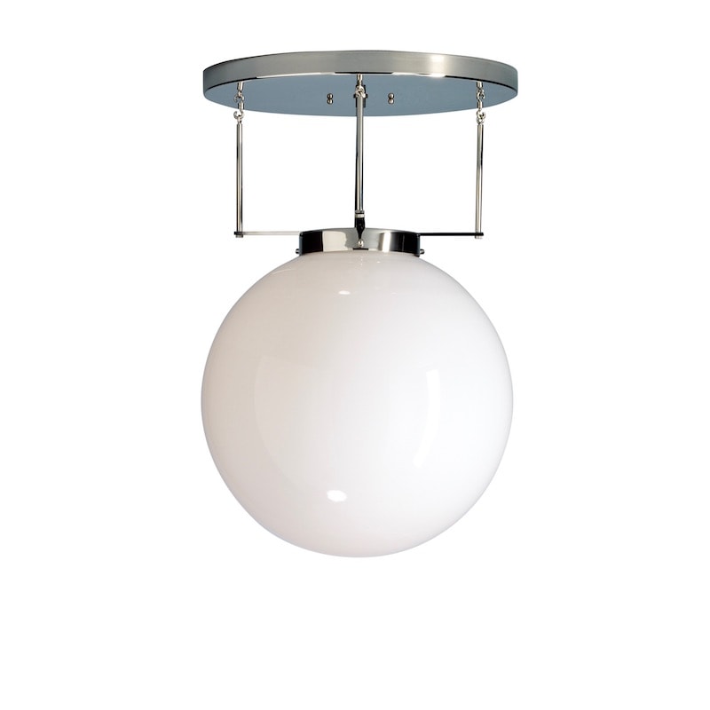 DMB 26 Bauhaus Ø25 plafond Nickel/Opalglas