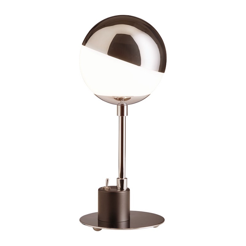 SF 28 Bauhaus bordslampa krom, opalglas