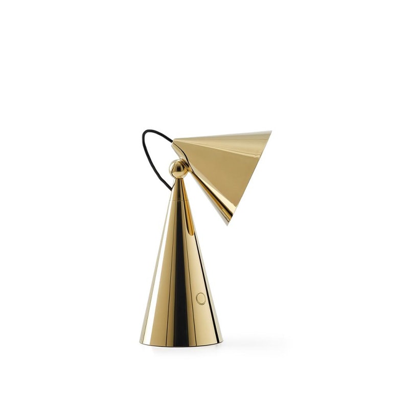 Pose portabel bordslampa guld