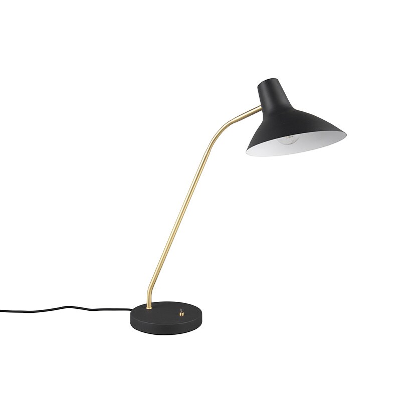 Traveller bordslampa svart/mässing