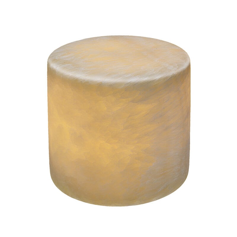 Marble 80x80 bordsljus silkesmatt marmor beige