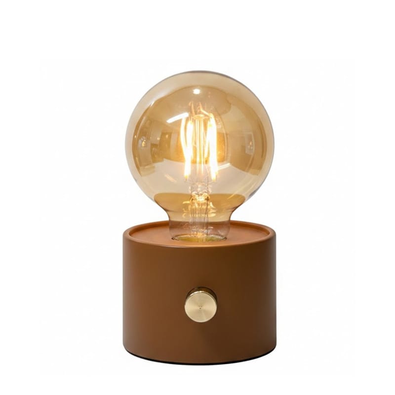 No cable battery bordslampa brun