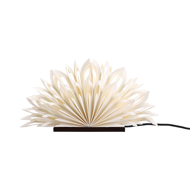 Mezza Clara bordslampa vit