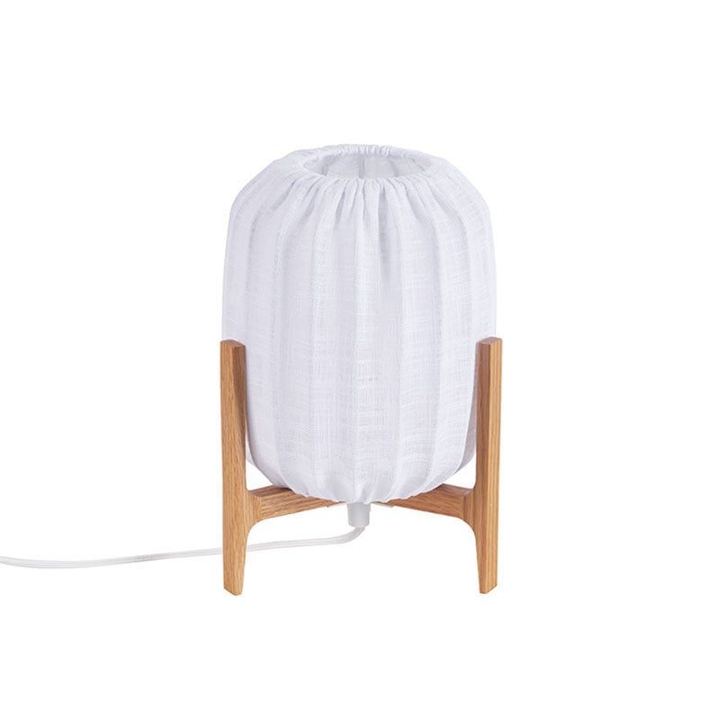 Prisma Mini bordslampa ek/vit