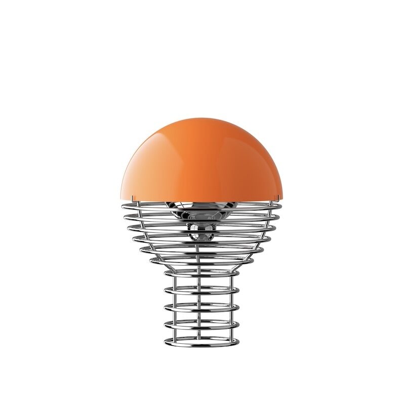 Wire portabel bordslampa orange