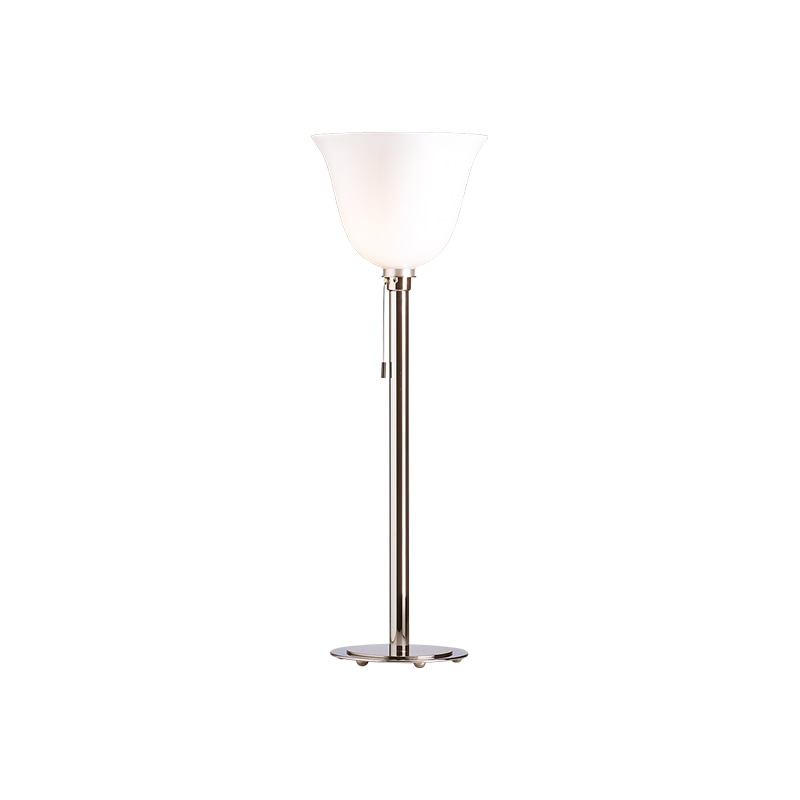 AD 30 Art Déco bordslampa/golvlampa nickel/opalglas