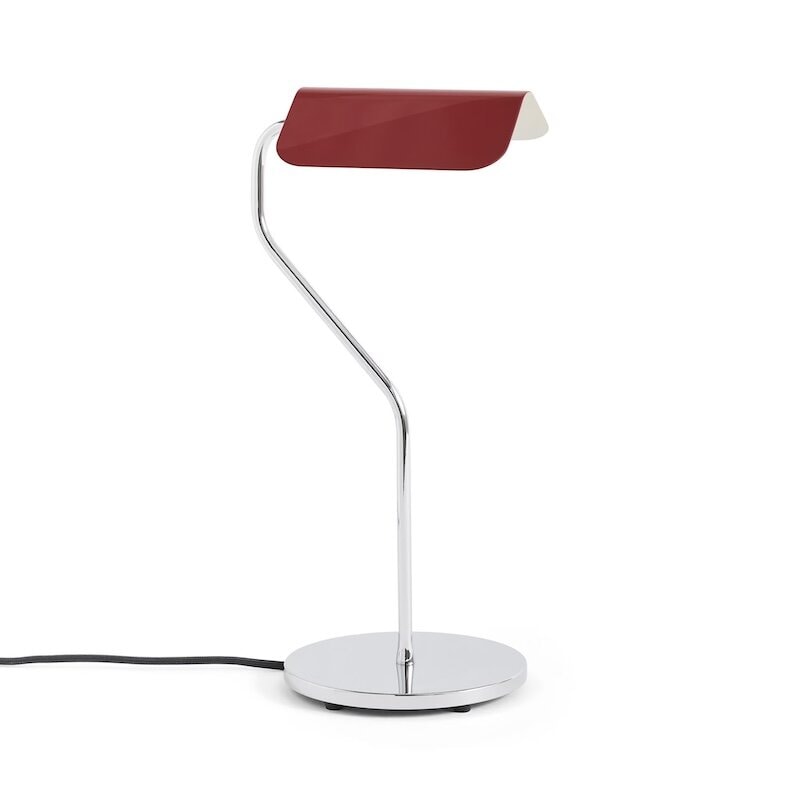 Apex bordslampa maroon red