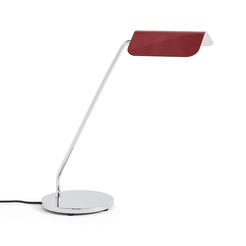 Apex skrivbordslampa maroon red