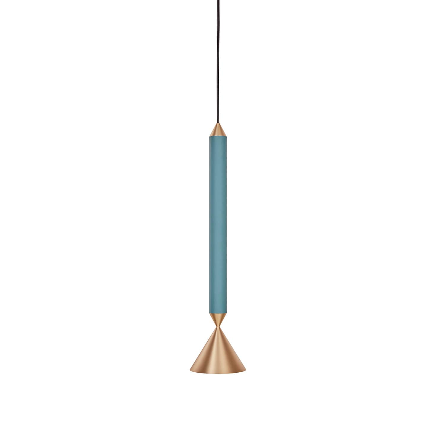 Apollo 39 Pendant lamp Deep sea, brass