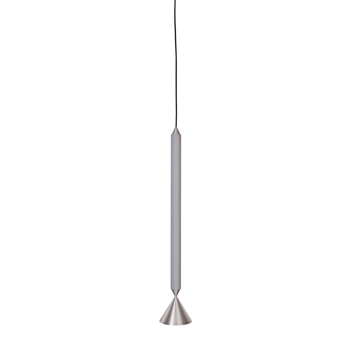 Apollo 59 taklampa light grey/aluminium