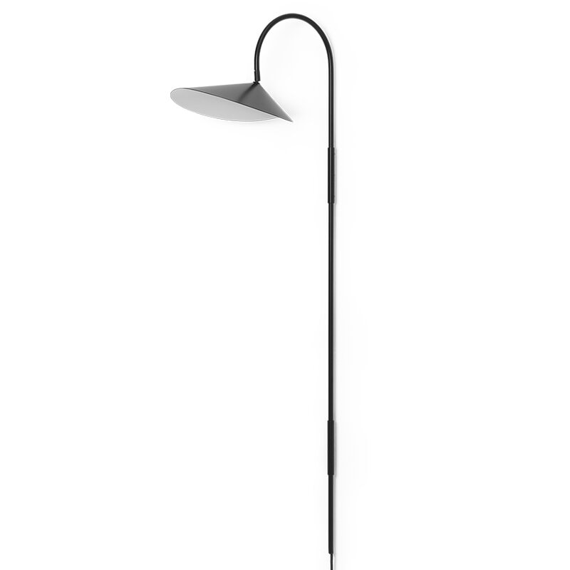 Arum swivel tall vägglampa svart