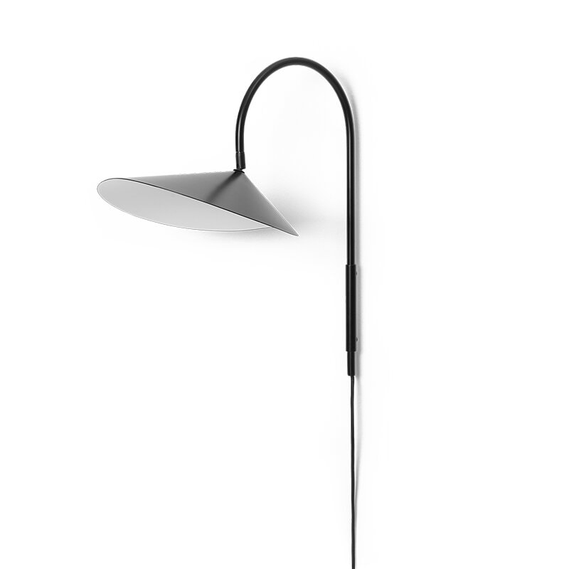 Arum swivel vägglampa svart