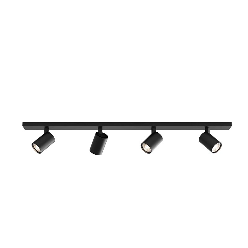 Ascoli four bar spotlight 4 skena, matt svart