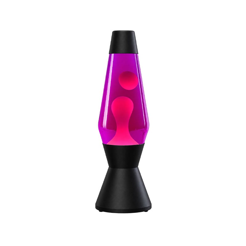 Astro svart lavalampa rosa med rosa lava
