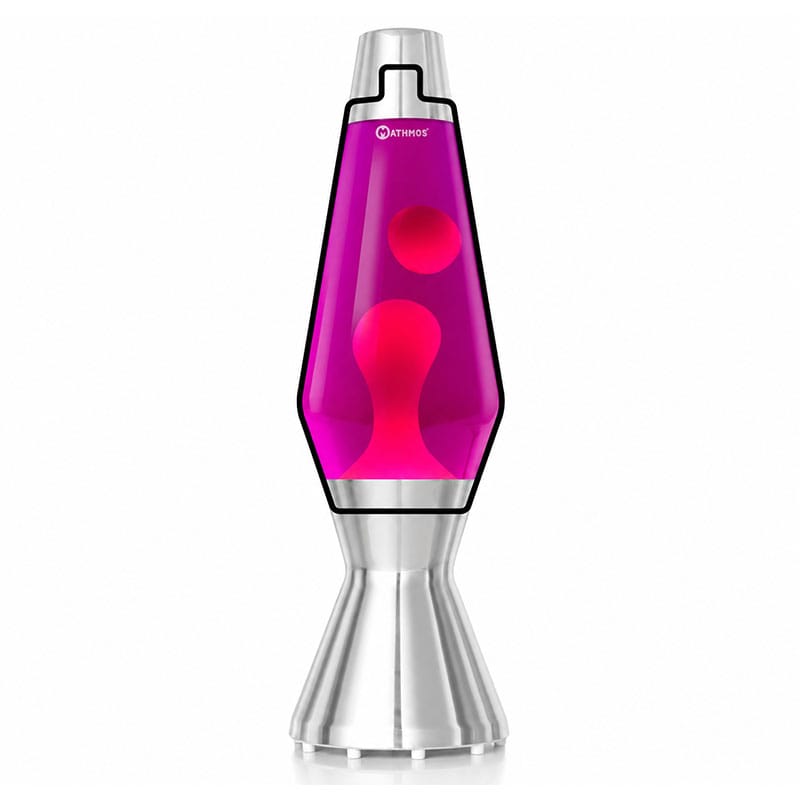 Astro reservflaska rosa med rosa lava