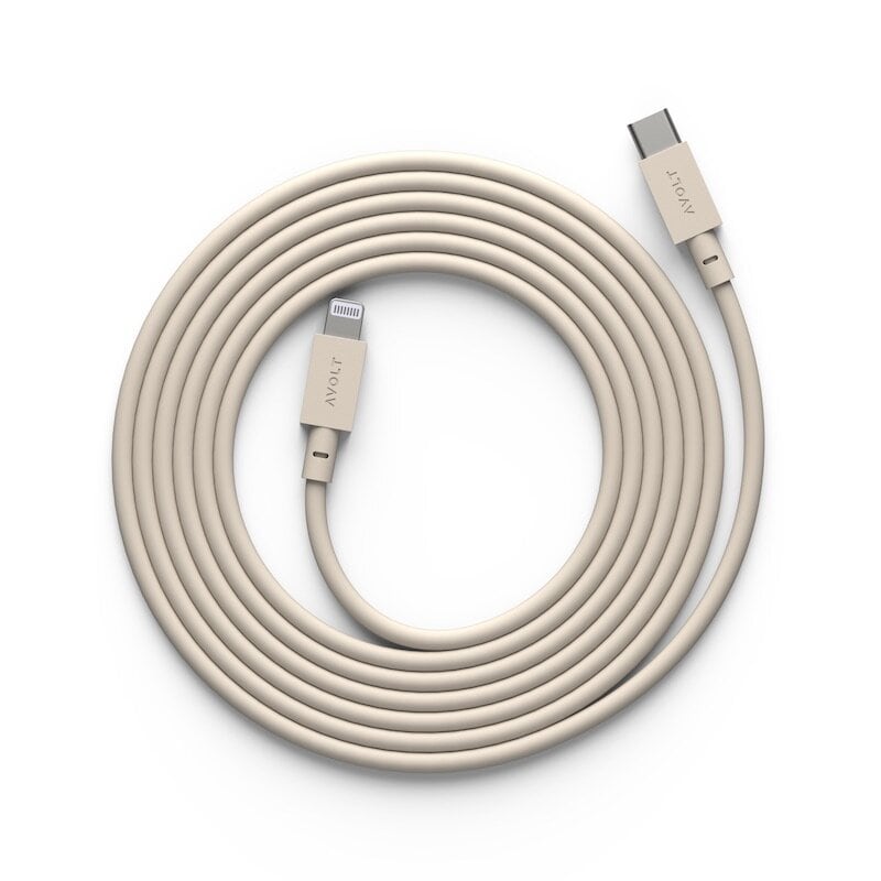 Cable 1 USB-C to Lightning Charging Cable 2m Beige
