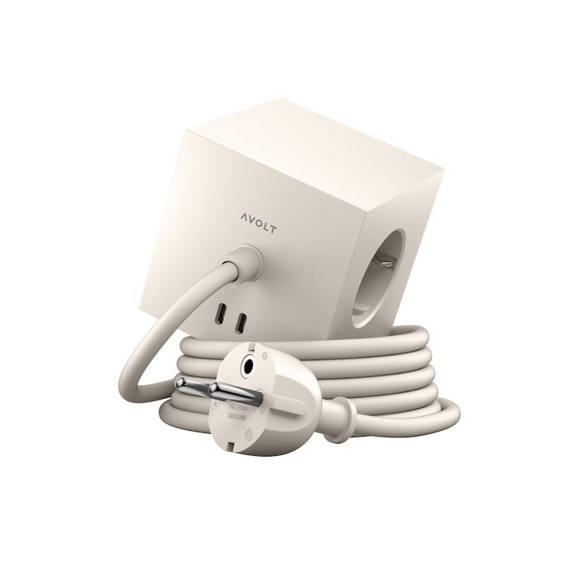 Square 1 grenuttag 30W Dual USB-C & Magnetic base 1.8m Nomad Sand