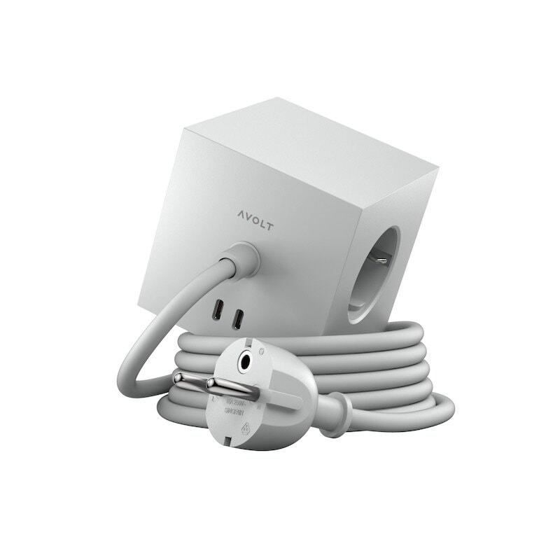 Square 1 grenuttag 30W Dual USB-C & Magnetic base 1.8m Gotland Gray