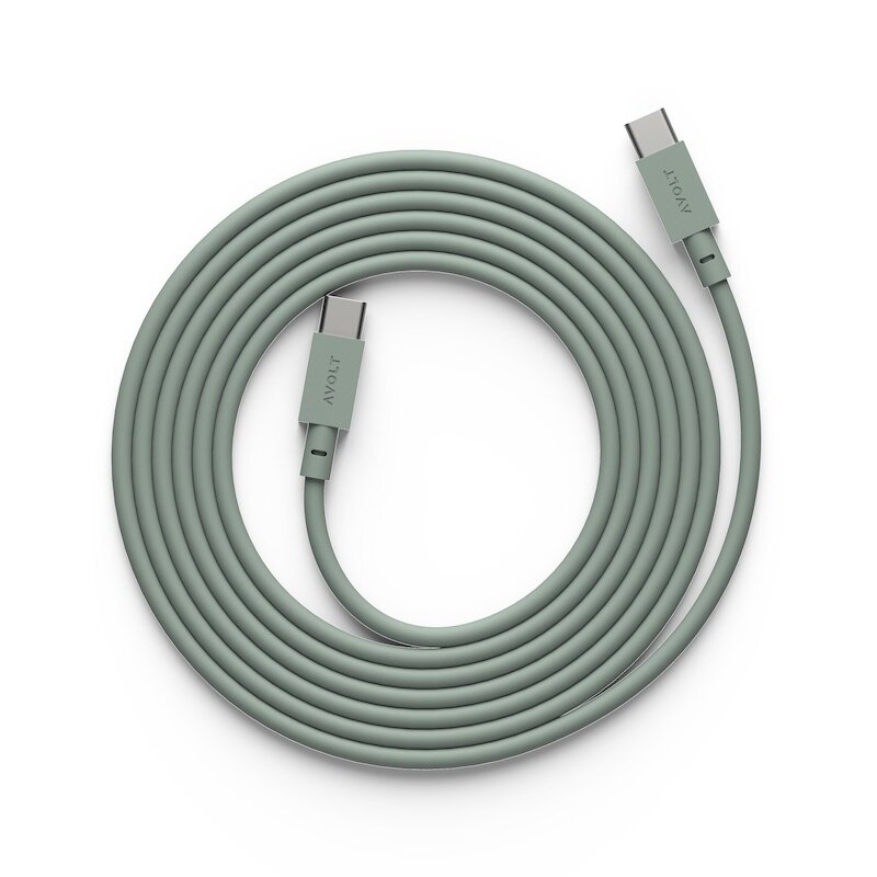 Cable 1 USB-C to USB-C Charging Cable 2m Oak Green