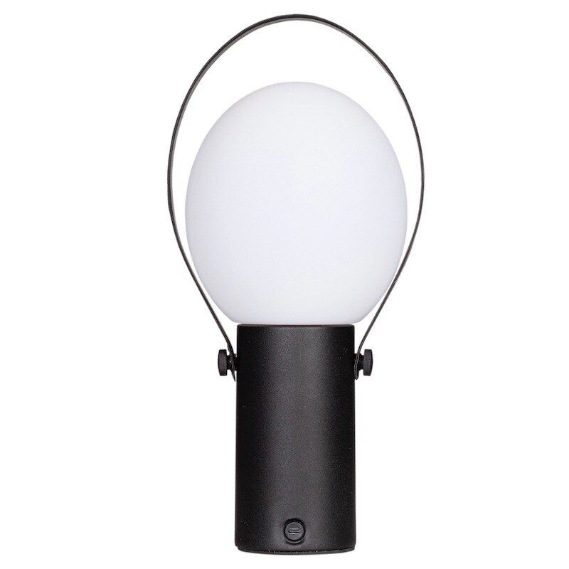 Bari bordlampa IP44 Sandsvart