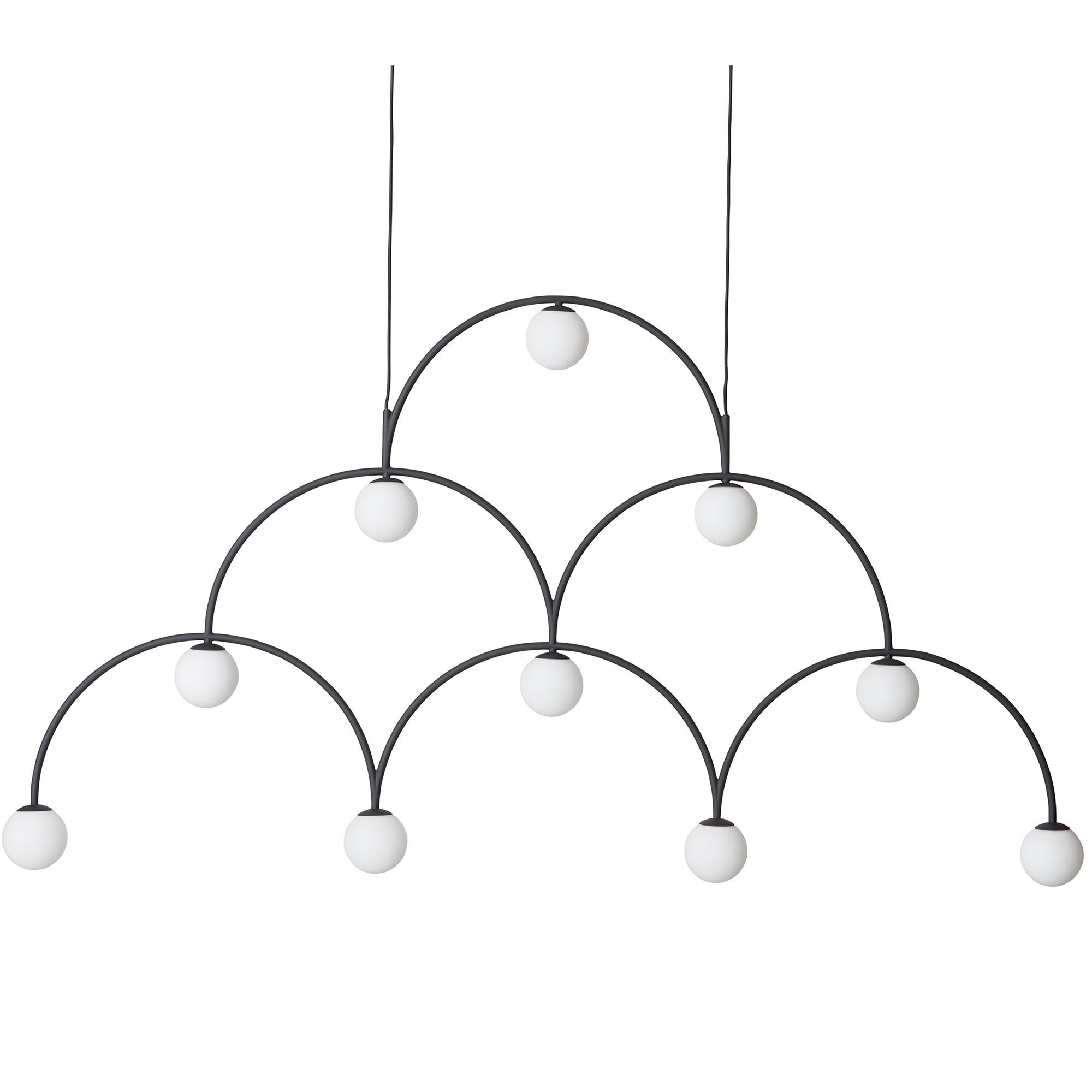 Bounce 169 Pendant lamp Black, opal