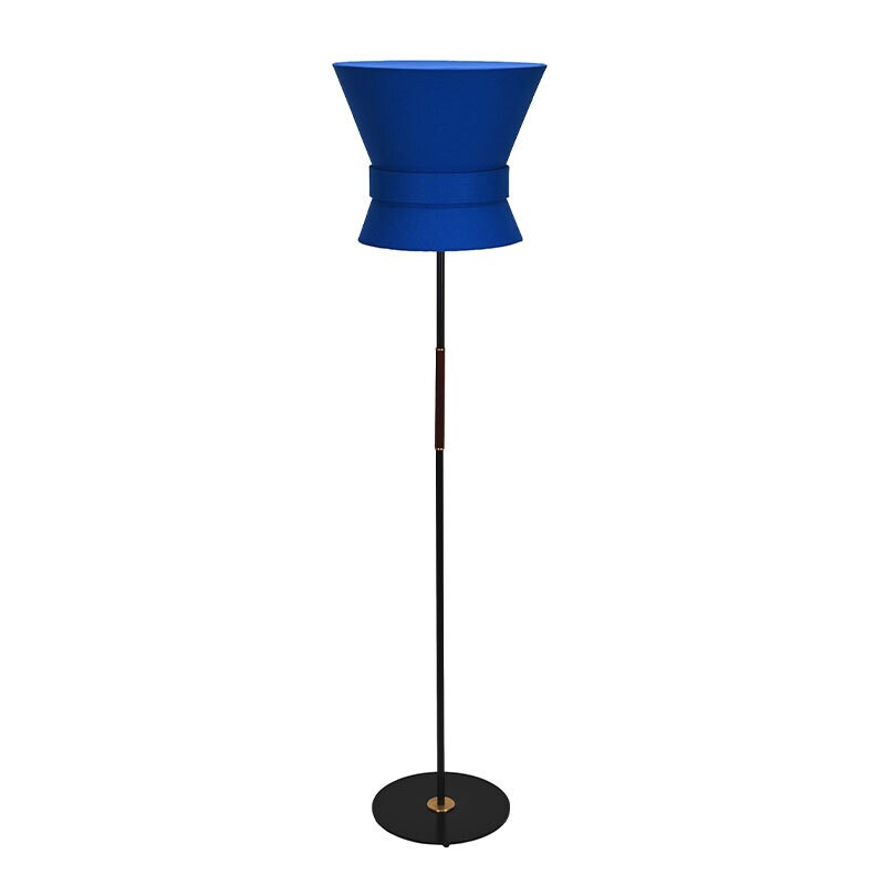 Bow stor golvlampa svart/midnight blue