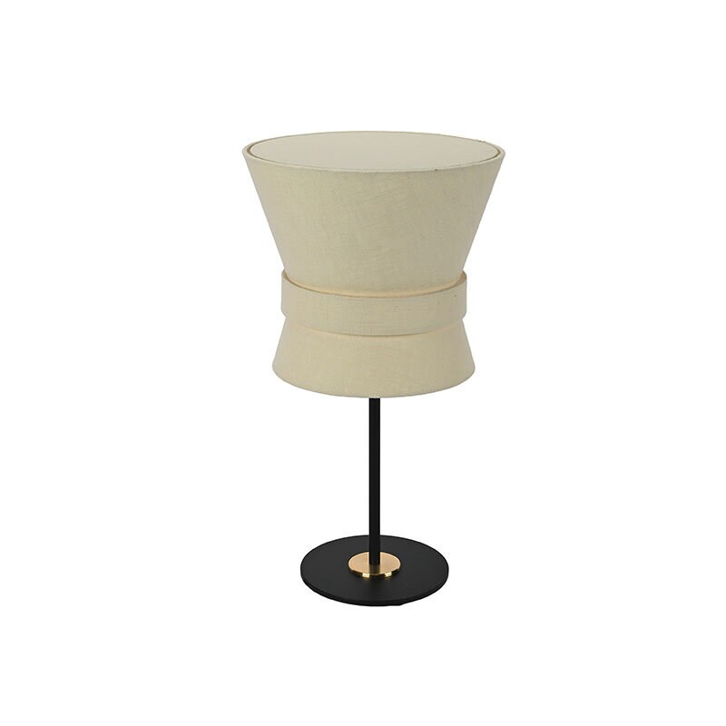Bow bordslampa svart/white cream