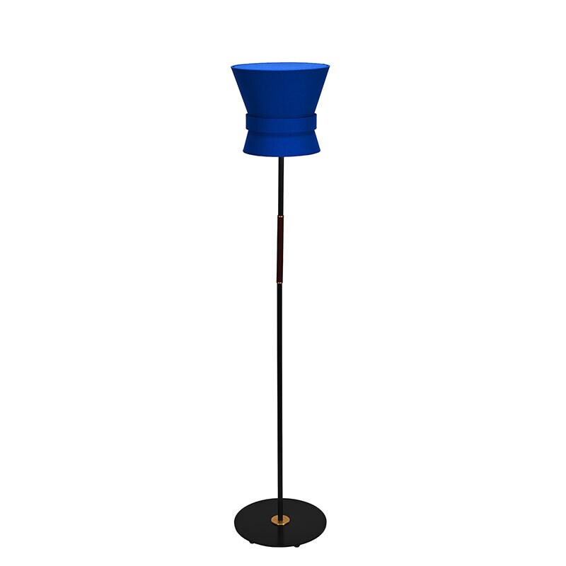 Bow liten golvlampa svart/midnight blue