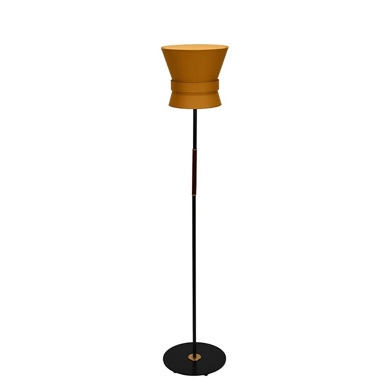 Bow liten golvlampa svart/yellow ochre