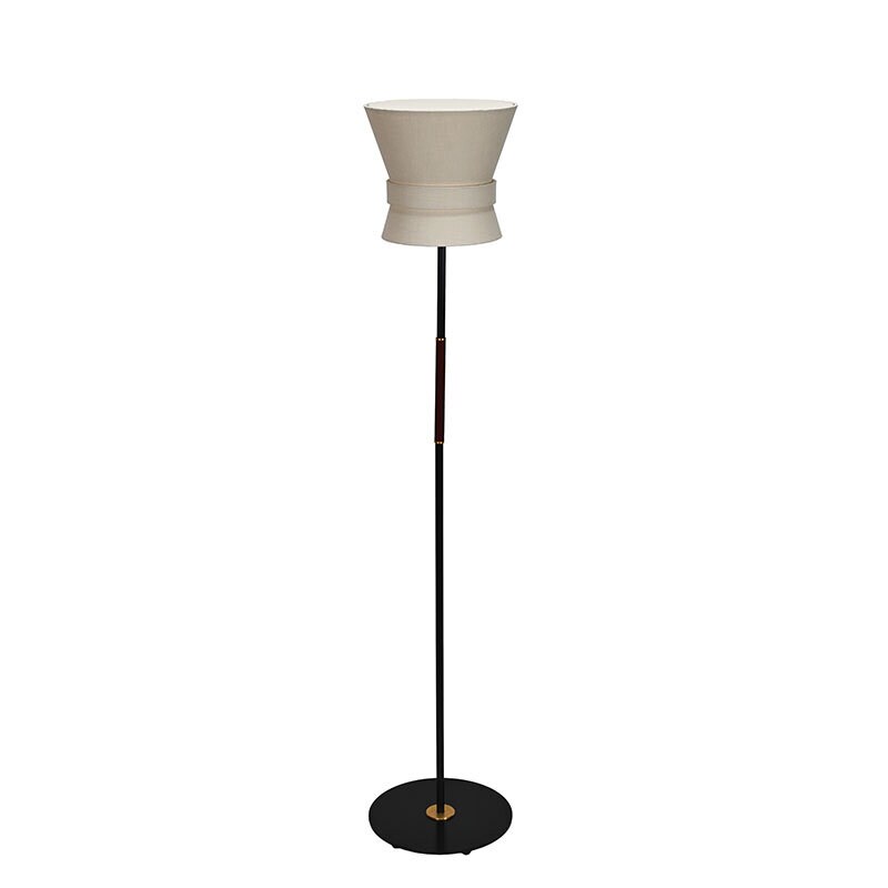 Bow liten golvlampa svart/white cream