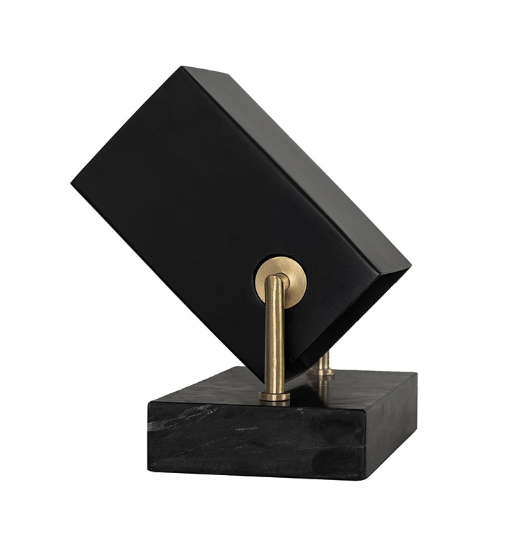Box golv/bordslampa svart