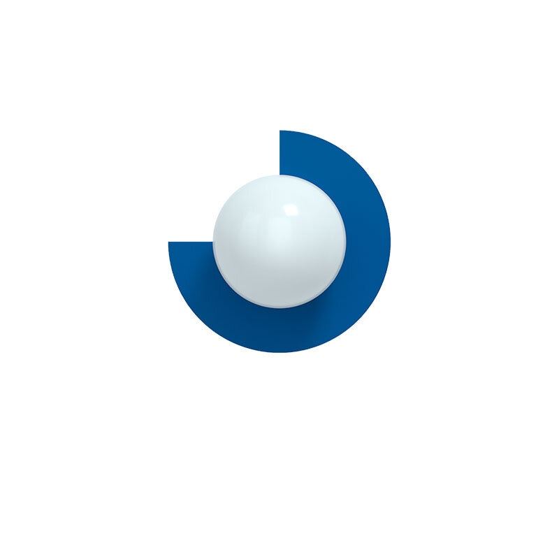 Candy little circle 270 S vägglampa Electric Blue