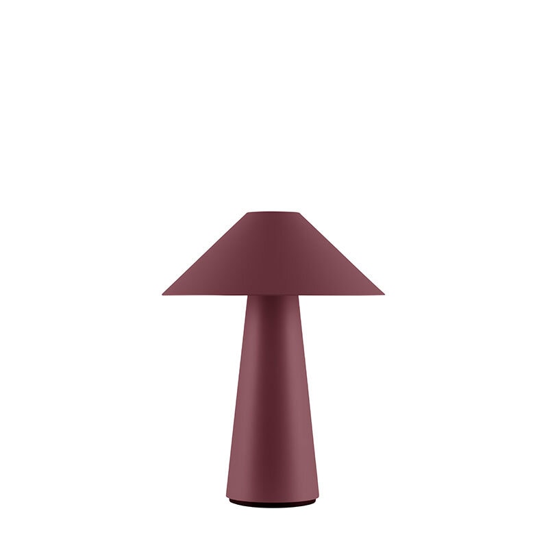 Cannes IP44 portabel bordslampa burgundy