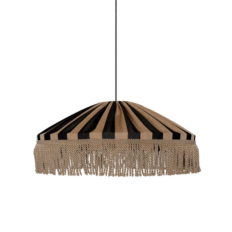 Capri Ø50 taklampa IP44 frans taupe/svart