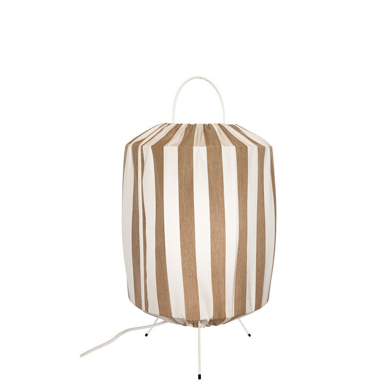 Capri golvlampa IP44 taupe/vit