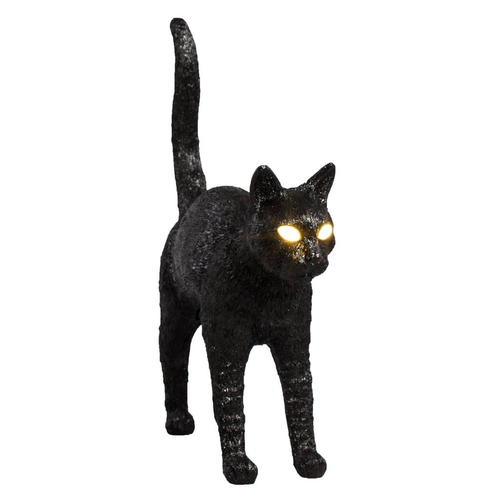 Jobby The Cat bordslampa svart