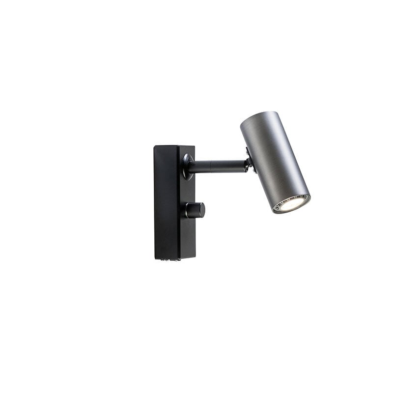 Cato vägglampa enkel oxidgrå/mattsvart