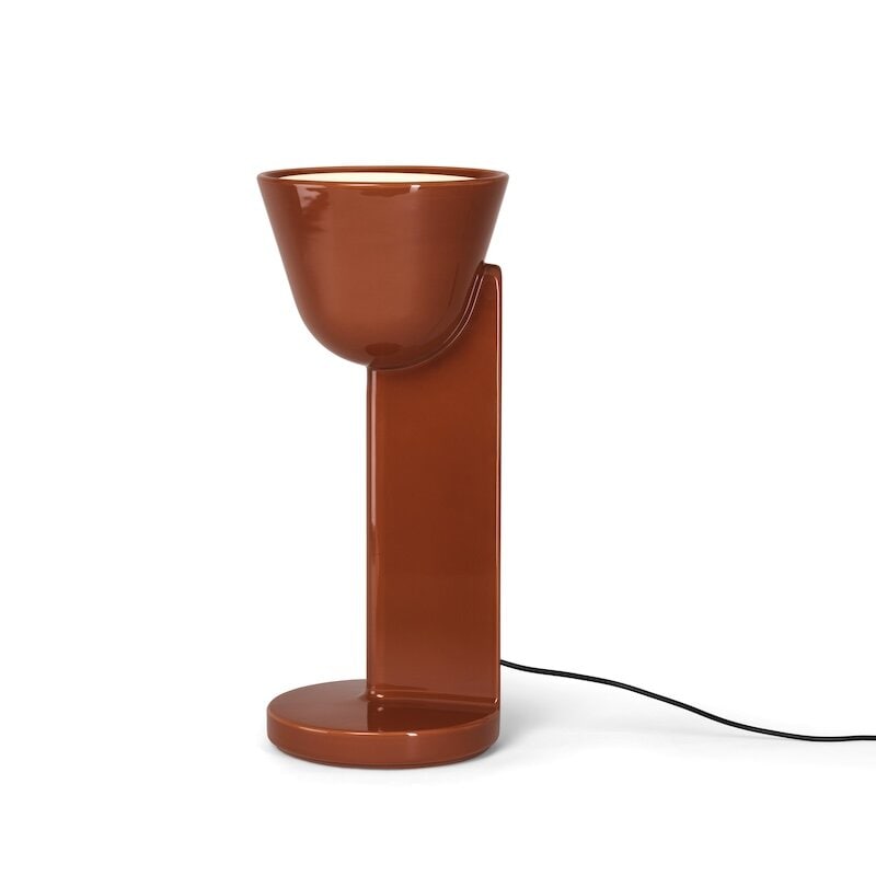 Céramique Up bordslampa rust red