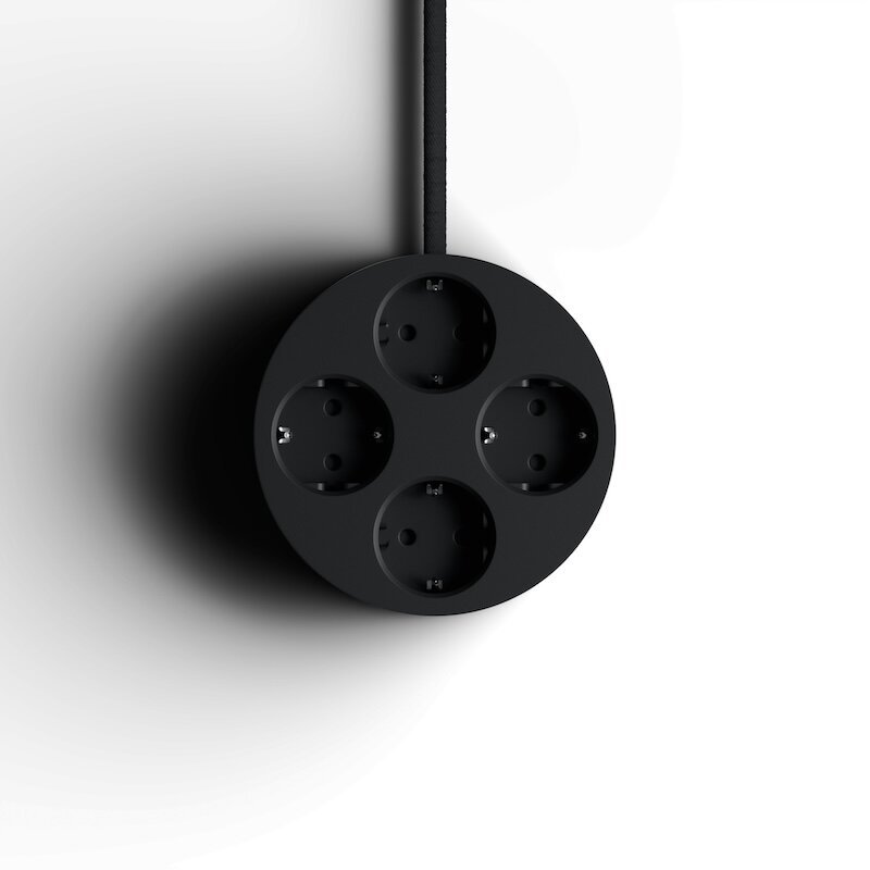 Circular C2 grenuttag jet black