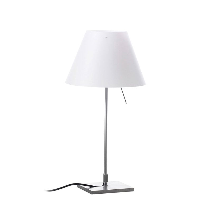 Costanzina D13pi Bordslampa Aluminium, vit skärm