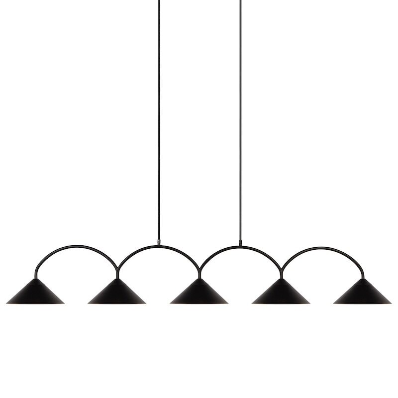 Curve 5 taklampa svart