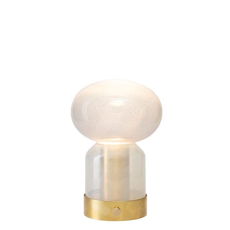 Essence bordslampa misty/rå mässing