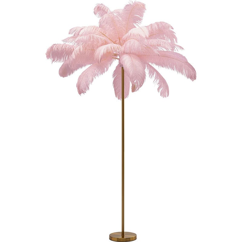 Feather Palm golvlampa rosa