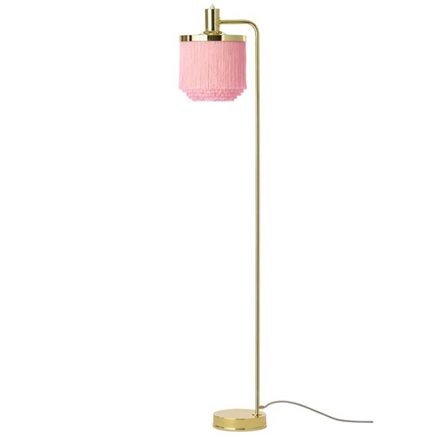 Fringe golvlampa pale pink