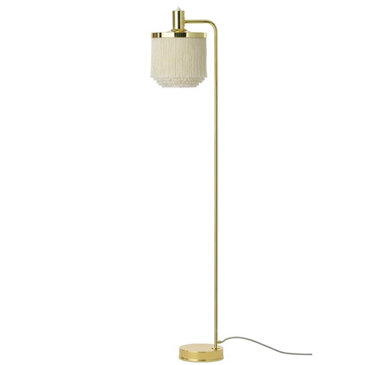 Fringe golvlampa cream white