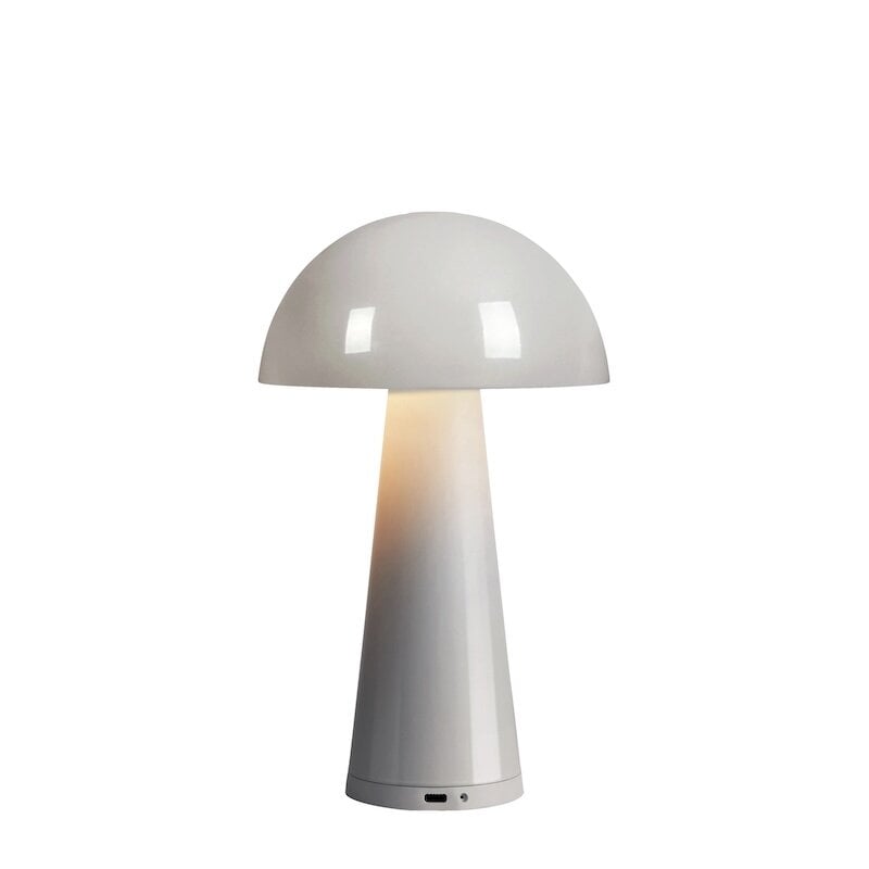Fungi portabel bordslampa IP44 greige