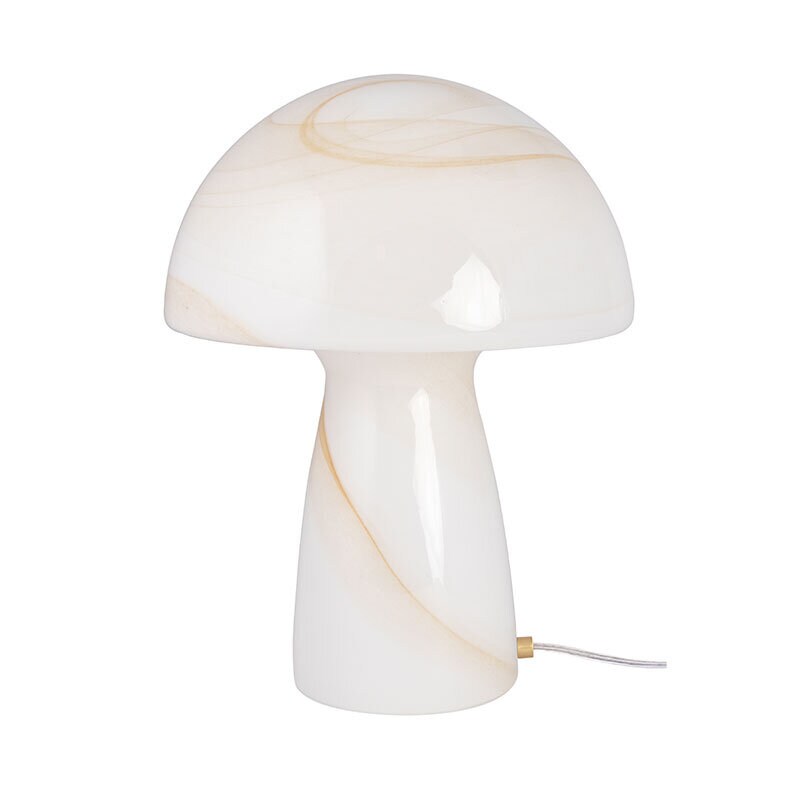 Fungo swirl 30 bordslampa beige/vit