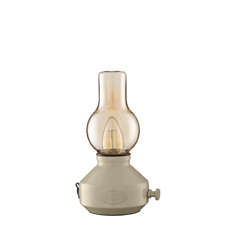 Glimt Uppladdningsbar bordslampa IP44 sand/amber