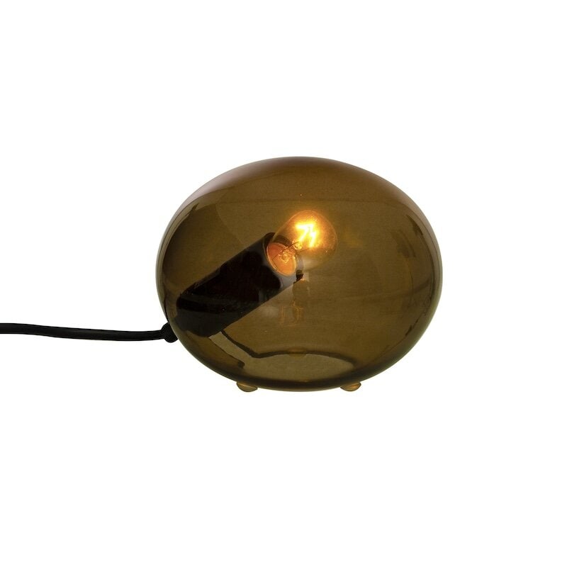 Globus 13 cm bordslampa brun