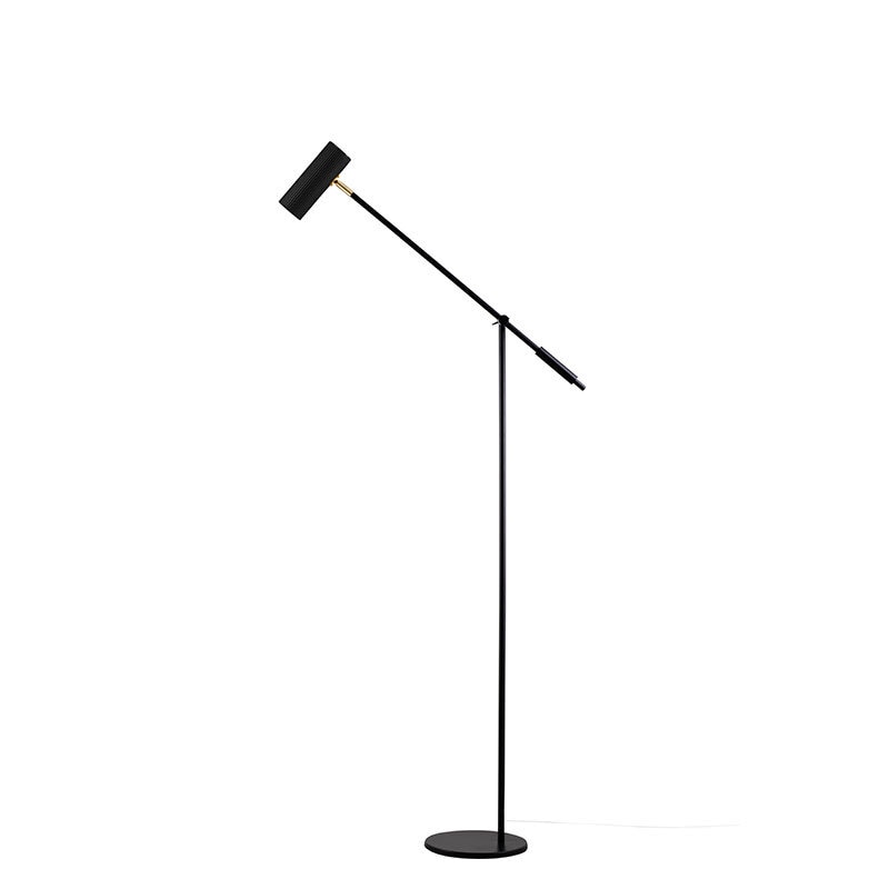 Hubble Read golvlampa svart/mässing